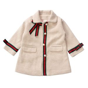 Girl’s Herringbone Dress Coat